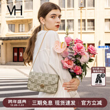 VANESSA HOGAN VH女包山茶花信封包高级感包包老花链条包单肩斜挎包新年礼物 绿色【绿野仙踪礼盒】