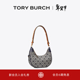 Tory Burch 汤丽柏琦【新年礼物】 T MONOGRAM 腋下包肩背新月包TB 158513 Tory 海军蓝 405 OS