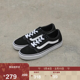 VANS万斯范斯官方 线上专售Ward黑色个性街头复古百搭女鞋板鞋 黑色 36 