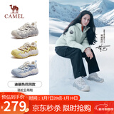 骆驼（CAMEL）【迪丽热巴同款】柠萌丑萌鞋女运动休闲鞋 L25A202062 米白/灰 39