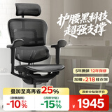 Ergonor保友金豪b雄鹰 人体工学椅 电脑椅 电竞椅办公椅子可躺老板椅 【金豪b雄鹰】黑色网