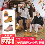 骆驼（CAMEL）山丘经典大黄靴户外工装马丁靴 L23W076065R 土黄（绒里） 38