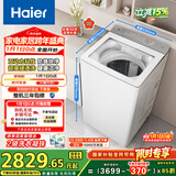 海尔（Haier）小红花 全自动波轮洗衣机 10KG双动力 紫外杀菌 家电国家补贴以旧换新京东自营 XQS100-BE73M