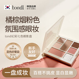 Tondi七色眼影盘新手必备修容眼影腮红高光一盘多用女学生清透细腻淡妆 【新手必备】一盘化全妆/七色眼影盘*1盒 11g