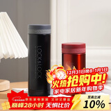 乐扣乐扣（LOCK&LOCK）不锈钢纤巧便携保温茶水杯车载商务男女保温杯子300ml黑色LHC561
