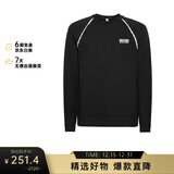 莫斯奇诺（MOSCHINO）男士串标logo宽松休闲卫衣A1719 8111 黑色 S