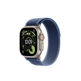 【京东健康关爱版】Apple/苹果Watch Ultra3 蜂窝款49毫米原色钛金属表壳蓝配亮蓝野径回环表带M/L