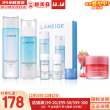 兰芝（LANEIGE）水库凝肌套装透润水乳2件套水乳霜精华套盒兰芝女护肤品礼盒韩国 兰芝清盈水乳套装+唇膜20g
