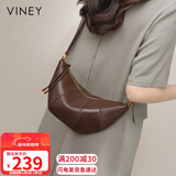 viney包包女包牛皮斜挎包轻奢品牌单肩饺子包生日新年礼物送女生女友