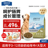 伯纳天纯专供款 中/大型犬全价幼犬宠物主粮羊肉蔓越莓味萨摩耶15kg/30斤