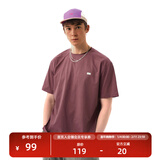 NOTHOMME户外夏季仙护盾抗菌吸湿速干衣宽松纯色短袖T恤男 勃艮第红 S