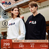 FILA斐乐官方情侣款连帽卫衣2025秋季休闲宽松针织长袖上衣