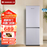 上菱 181升双门冰箱 低温补偿 节能低音 持久锁冷保鲜 冷藏冷冻小型家用两门电冰箱 BBM181L（铂银）