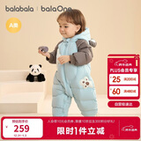 巴拉巴拉童装婴儿连体羽绒服连体衣宝宝衣服2025冬装哈衣爬服萌趣男童女童