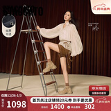 思加图杨幂同款2025沙丘电音运动靴短靴女靴EIX02DD5 燕麦杏 36