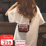 viney牛皮包包女包轻奢品牌斜挎包洋气单肩包生日新年礼物送女生女友