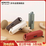 国誉（KOKUYO）一米新纯学生笔袋文具盒文具袋 可立桌面 帆布+涤纶 红色 中号 WSG-PCS22R