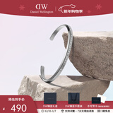 丹尼尔惠灵顿（DanielWellington）DW手镯女 经典系列开口可调节时尚手环情侣手镯 新年礼物送女生 典雅银手镯（小号）DW00400004