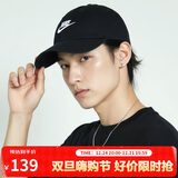 耐克NIKE运动配饰男女太阳帽棒球帽CLUB CAP帽子FB5368-011黑S/M