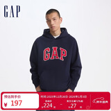 盖璞男女装秋冬碳素软磨抓绒字母logo连帽卫衣情侣上衣609116