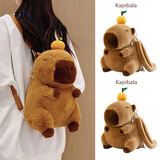 贝尚星卡皮巴拉玩偶生日礼物女毛绒玩具儿童公仔娃娃双肩背包新年礼物男