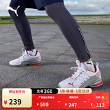 彪马（PUMA）缓震防滑支撑轻便跑步鞋男新款训练运动鞋AXELION193148 白-水泥灰-鲜红色-02 42