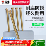 公牛（BULL）螺丝钉4公分4mm*40mm十字自攻加长螺丝平头钉开关插座面板通用 加长螺丝4公分【20只装】