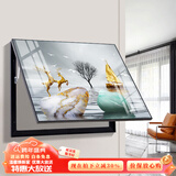 瑞尚（RUISHANG） 现代简约电表箱装饰画配电箱遮挡画餐厅挂画电闸箱多媒体画壁画 石来运转C 60*40可覆盖（横50竖30）晶瓷面