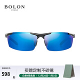 BOLON暴龙太阳镜男偏光镜墨镜开车驾驶镜太阳眼镜骑行镜飞行员BL2282 A19 镜框深枪灰/镜片蓝色