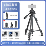 云腾 VCT-668相机三脚架微单反专业稳定摄影摄像支架手机拍照直播便携铝合金三角架液压手柄云台套装 668三脚架（赠好礼）+横竖拍手机夹