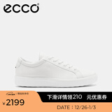 爱步（ECCO）休闲板鞋男鞋 轻便软底板鞋平底鞋鞋子男 柔酷60周年582404 HL 白色58240401007 39