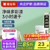 嘉宝莉（CARPOLY）乳胶漆翻新漆改色彩色背景墙家用室内水性净味环保墙面白漆滚筒漆 1kg【青苹果乐园】净味翻新 （送工具）约刷4-5平米/KG