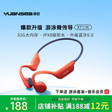 园世【X7第二代】游泳骨传导蓝牙耳机  IPX8级防水 跑步骑行运动健身 开放式32G内存自带MP3