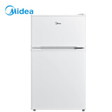 美的（Midea）88升两门小冰箱白色迷你冰箱租房宿舍办公室小型家用双温可冷冻冷藏节能BCD-88CM