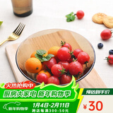 多莱斯 法国进口欧式玻璃碗泡面碗汤碗饭碗沙拉碗水果盘咖啡色家用餐具 中号碗【沙拉碗】