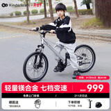 KinderKraftKK儿童自行车4-6-12岁学生单车男女孩新年礼物山地车20寸银变速