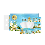 清风【李昀锐同款】抽纸 丝柔4层80抽*4包S码 卫生纸巾 新老包装交替