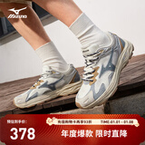 美津浓（MIZUNO）男女运动休闲鞋缓震透气网面拼接跑步RACER S 01/丹宁 39
