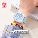 名创优品（MINISO）手表学生女初中生高中生专用方形多巴胺静音指针简约运动女生手表