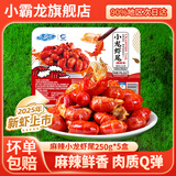 小霸龙麻辣小龙虾虾尾加热即食国联水产2025新虾速食宵夜便捷年货节礼盒 250g 麻辣虾尾-5盒尝鲜装