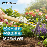 赛乐斯（Cyrus）不锈钢家用小锄头农具园艺工具除草种菜铲草开荒轻巧户外小锄铁锹