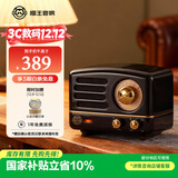 猫王收音机猫王音响猫王小王子OTR无线便携式蓝牙音箱可爱复古小音响收音机 骑士黑 圣诞礼物 
