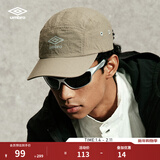 茵宝（Umbro）鸭舌帽新款大头围运动百搭遮阳男女款平沿棒球帽 沙砾棕 均码