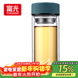 富光 男女士双层玻璃杯 高硼硅泡茶杯 茶水分离水杯带茶隔杯子500ml