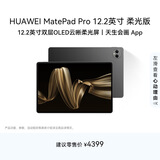 HUAWEI MatePad Pro 12.2英寸柔光版华为平板电脑双层OLED柔光屏12+256GB WIFI砚黑