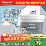 万宜外墙漆靓家耐候防水防晒外墙油漆环保涂料外墙工程乳胶漆 白色5KG
