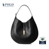 Polo Ralph Lauren 拉夫劳伦 Polo ID 女配 经典款皮革大号单肩包RL51979 001-黑色 ONE