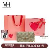 VANESSA HOGAN VH女包山茶花信封包秋冬小众老花链条包女士单肩斜挎包新年礼物