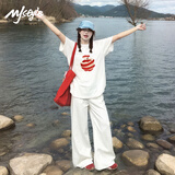 MJ STYLE白色短袖t恤女2026新款夏季ootd穿搭纯棉半袖宽松内搭打底衫上衣