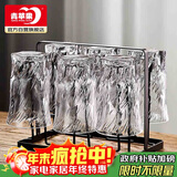 青苹果玻璃水杯架 黑色轻奢不锈钢玻璃杯架 酒杯玻璃杯牛奶杯茶杯杯架